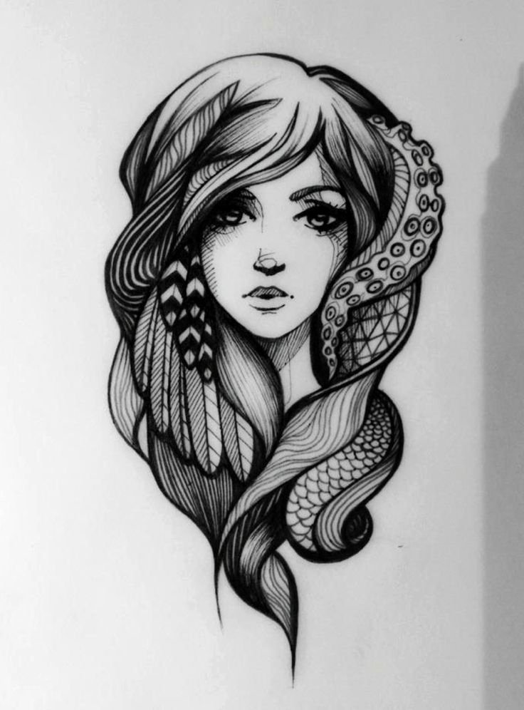 Cool Drawings Of Girls Lovely Unique Drawing Maybe A Tattoo Idea