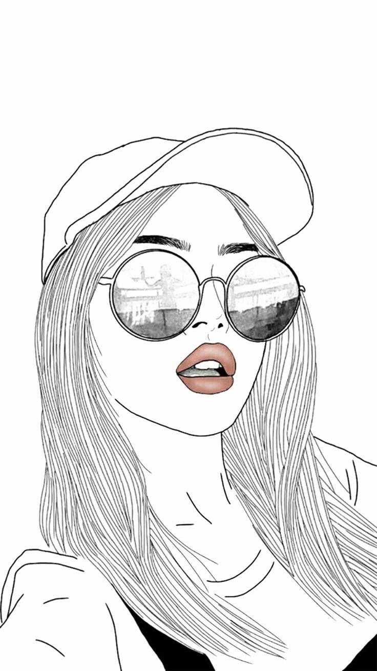 Cool Drawings Of Girls Unique 25 Best Ideas About Outline Drawings On Pinterest
