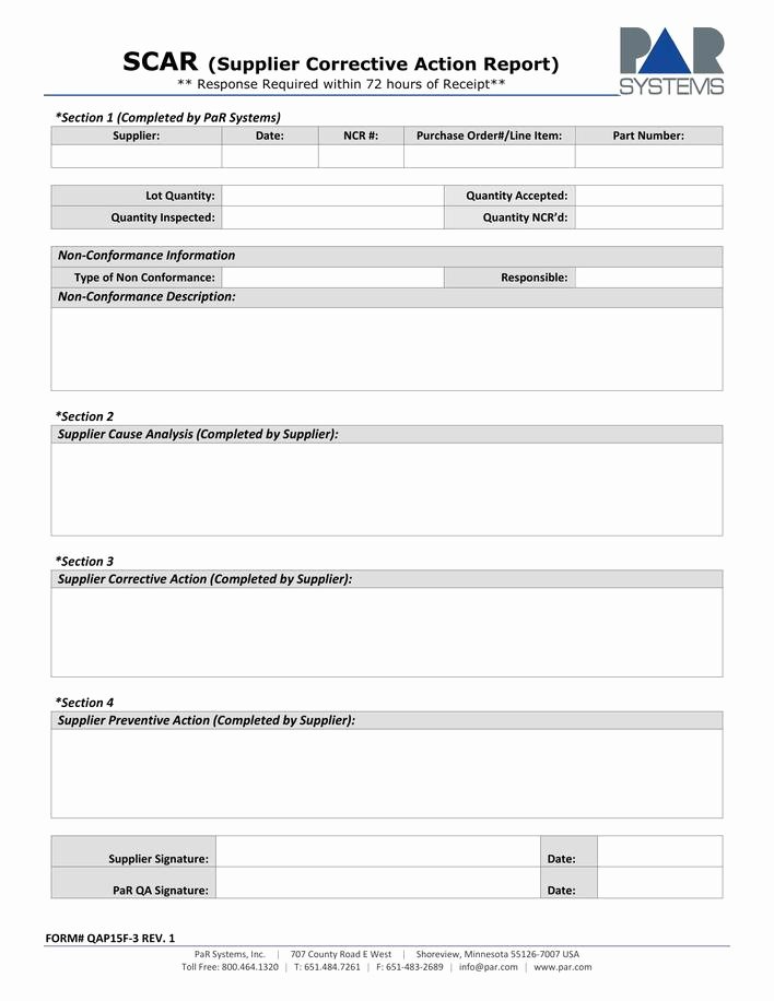 Corrective Action Report Template Best Of Download Supplier Corrective Action Report Template for Free Tidytemplates