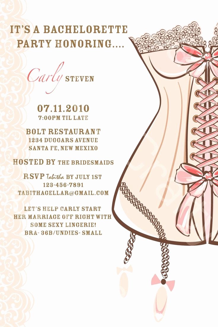 Corset Invitation Template Free Unique 41 Best Bridal Shower Invitations Images On Pinterest