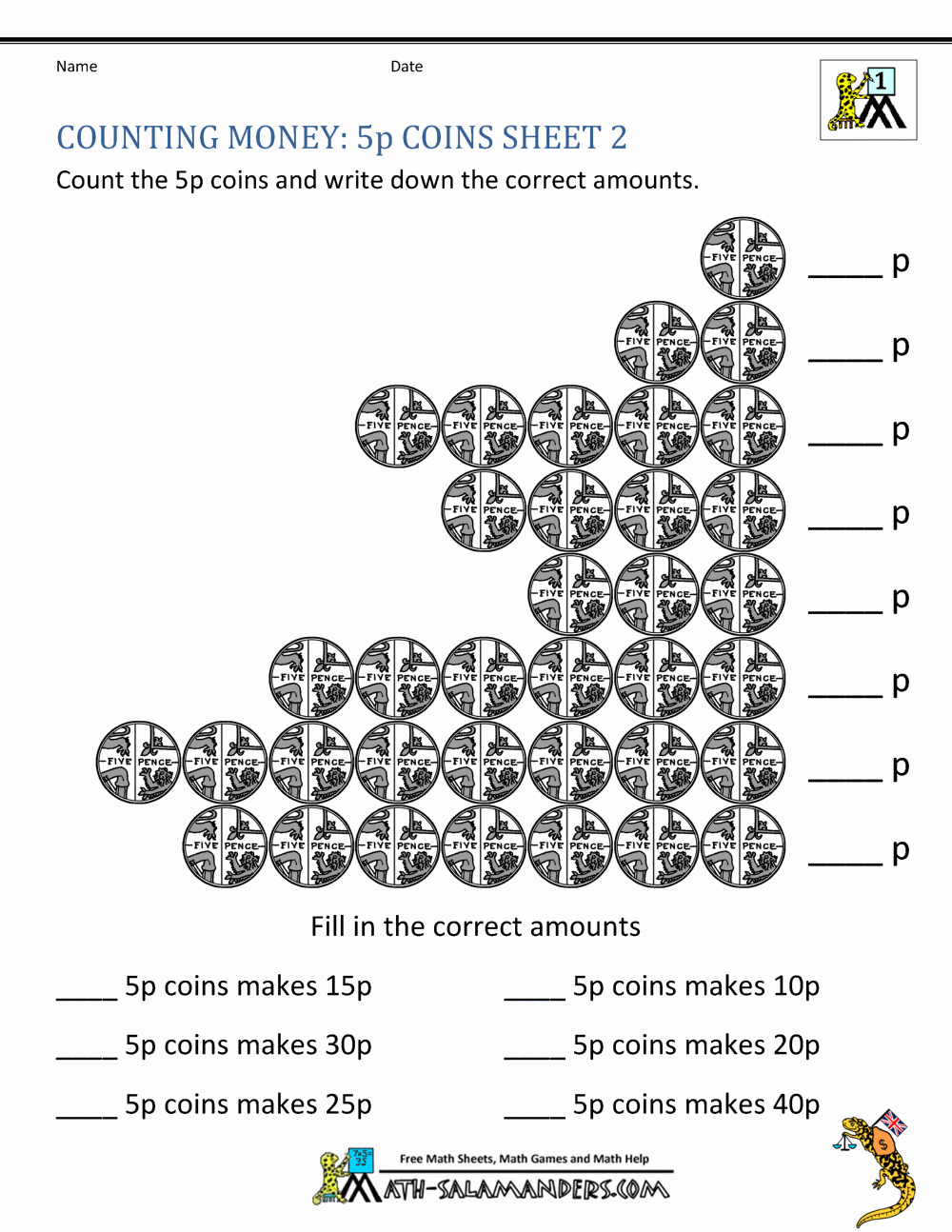 Counting Money Worksheets Pdf Lovely Free Counting Money Worksheets Uk Coins