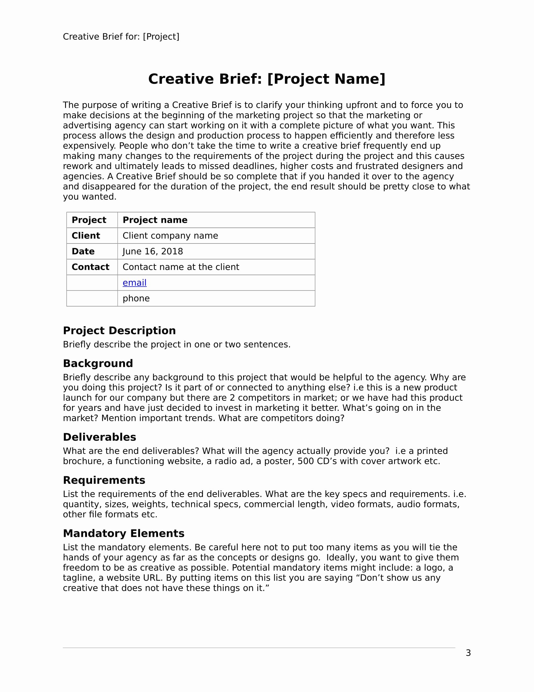Creative Brief Sample Pdf Lovely 32 Free Creative Brief Templates and Examples Pdf Doc