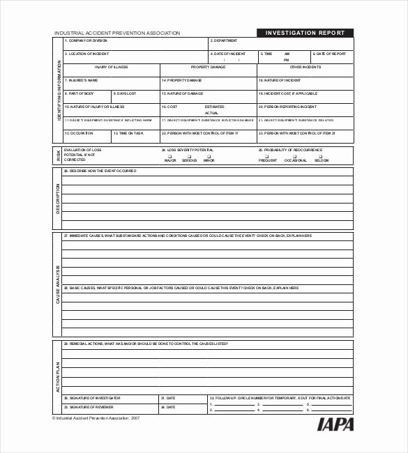 Crime Scene Report Template Fresh 28 Investigation Report Templates Docs Apple Pages Pdf Ms Word