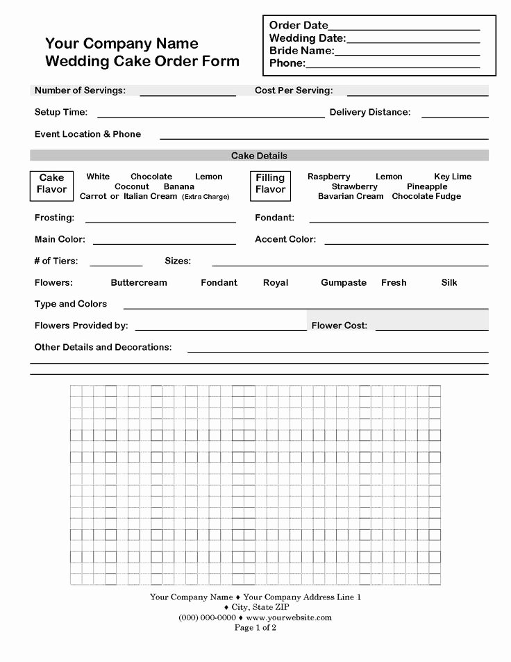 Custom Cake order form Awesome 23 Best Images About Cake order forms On Pinterest