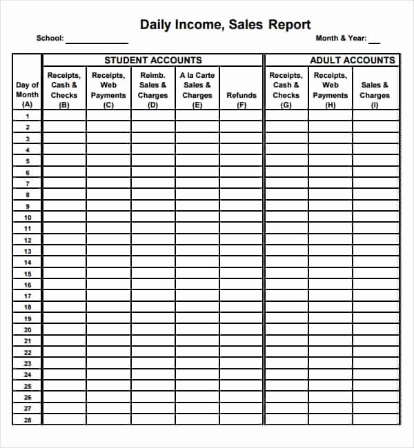 Daily Sales Report Template Awesome 3 Free Daily Sales Report Templates Word Excel Pdf formats
