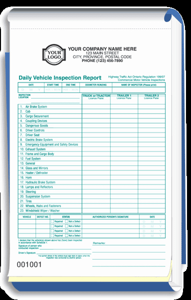 Daily Vehicle Inspection form Lovely Tario Daily Vehicle Inspection Reports