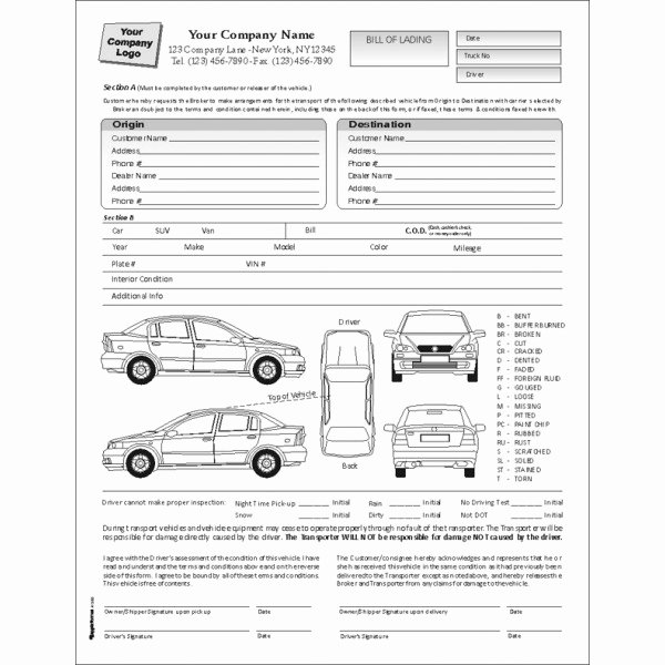 Daily Vehicle Inspection form Template Beautiful Vehicle Inspection form Template