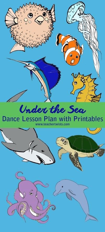 Dance Lesson Plan Template Best Of Creative Dance Lesson Plan for Preschool Age Students Under the Sea Sea Animals theme Has