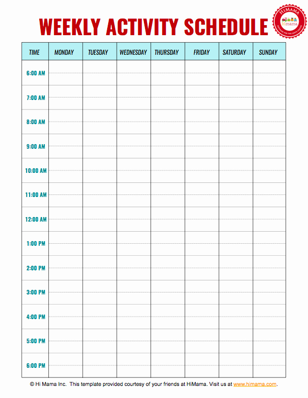 Daycare Staff Schedule Template Inspirational Daycare Daily Schedule Template