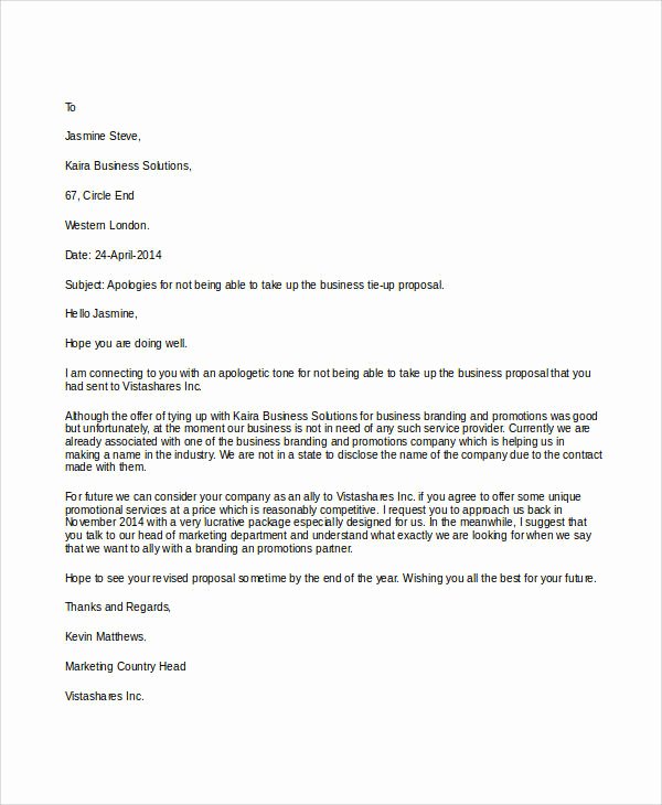 Decline to Bid Letter Luxury Grant Rejection Letter Template – Kanza