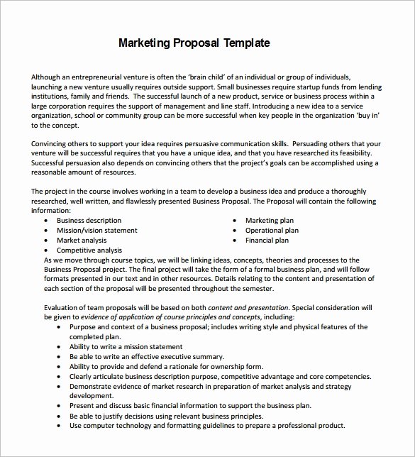 Digital Marketing Proposal Template Best Of Proposal Templates – 140 Free Word Pdf format Download