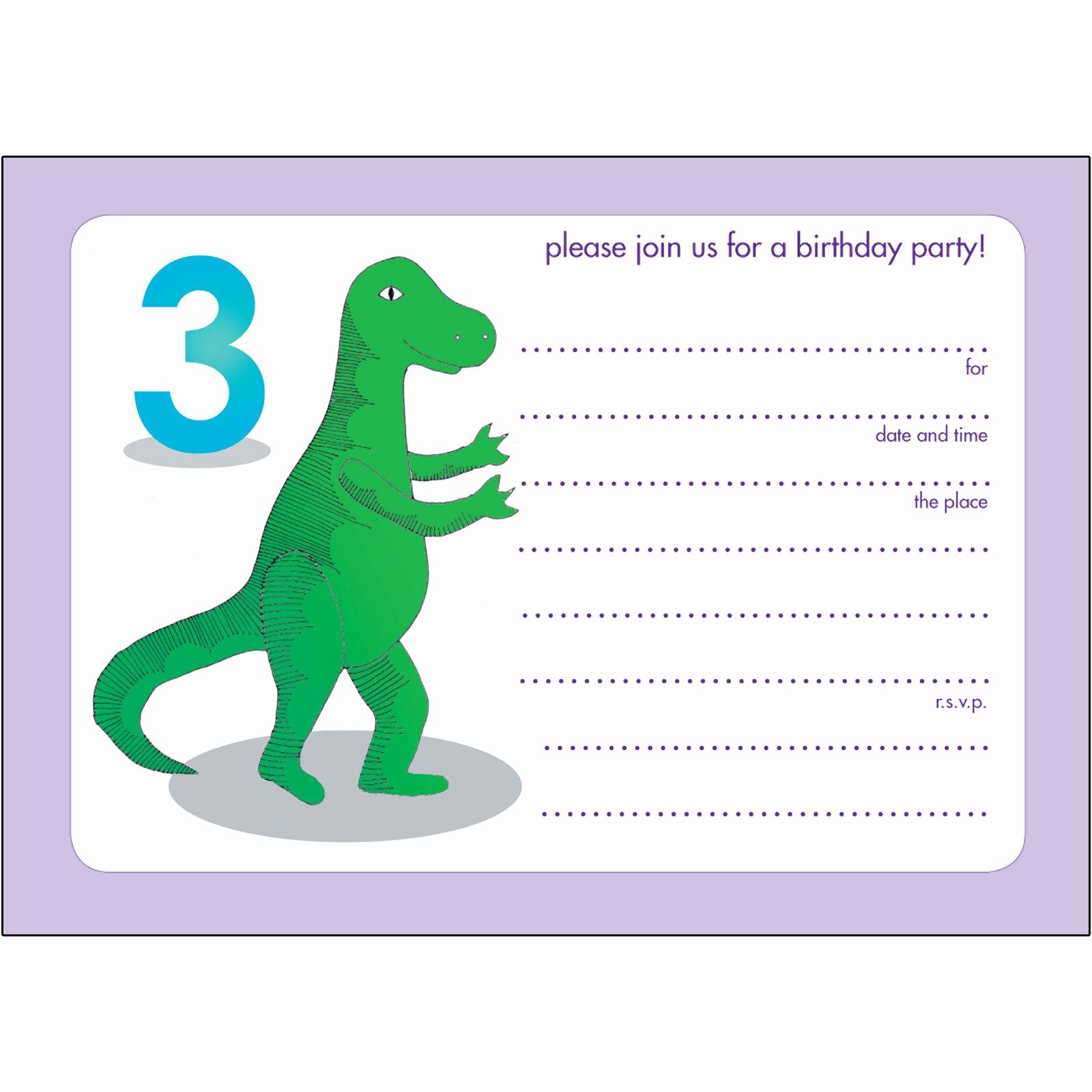 Dinosaur Birthday Invitation Template Luxury 17 Dinosaur Birthday Invitations How to Sample Templates
