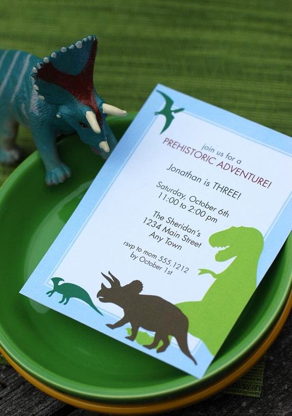Dinosaur Invitations Free Printable Awesome Dinosaur Birthday Invitation Customizable Printable Download