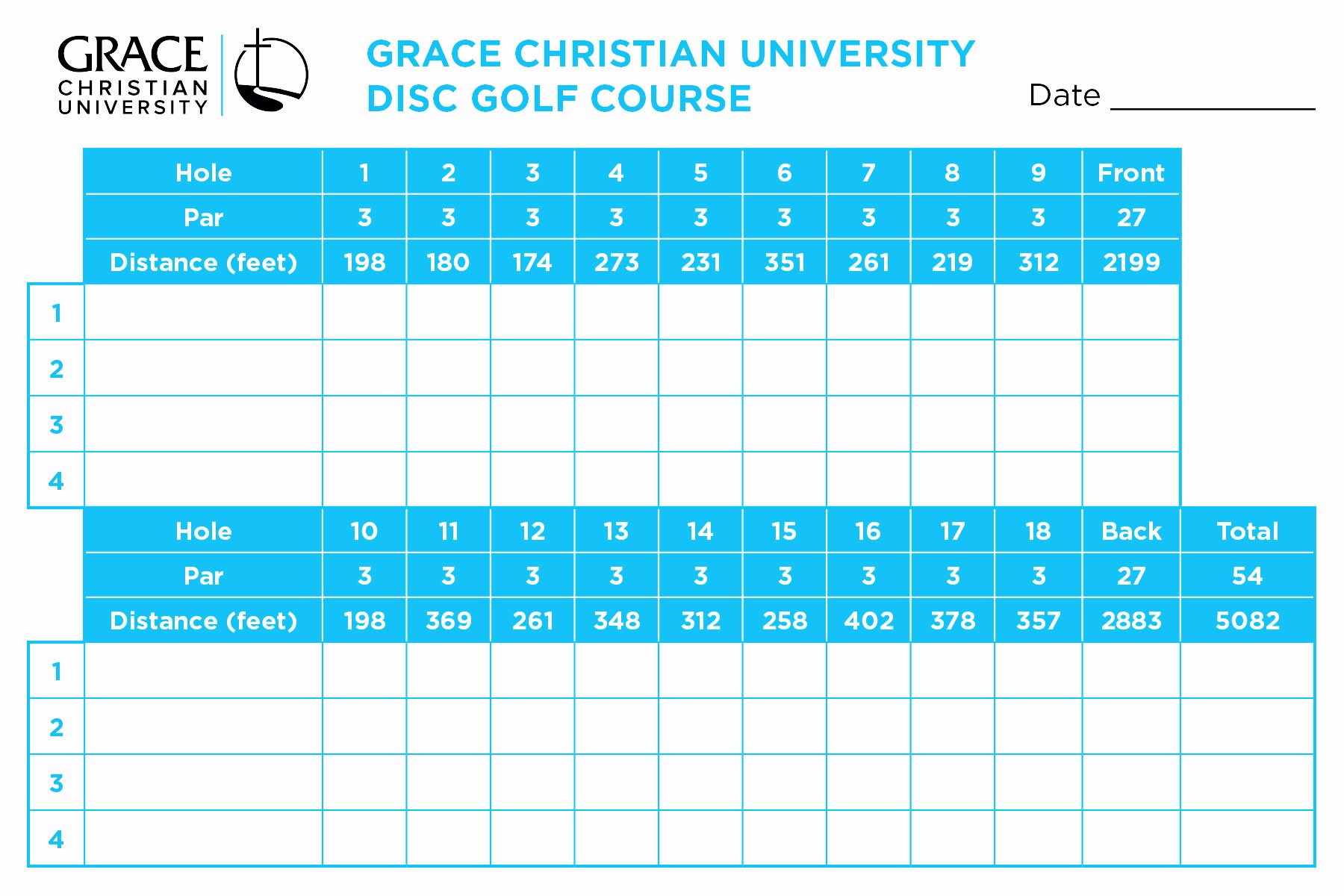 Disc Golf Score Cards Beautiful Disc Golf Course Grace Christian University In Grand Rapids Mi