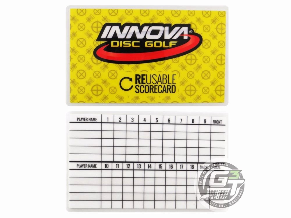 Disc Golf Score Cards Beautiful Innova Reusable Disc Golf Scorecard