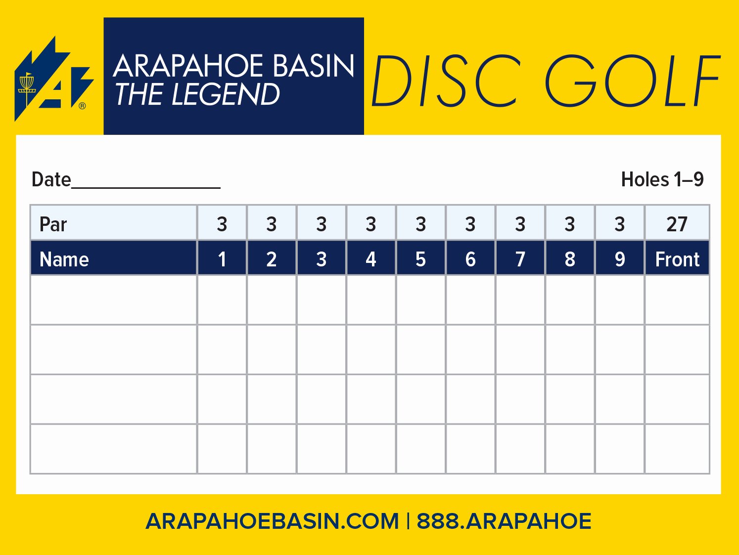 Disc Golf Score Cards Inspirational Summer Disc Golf