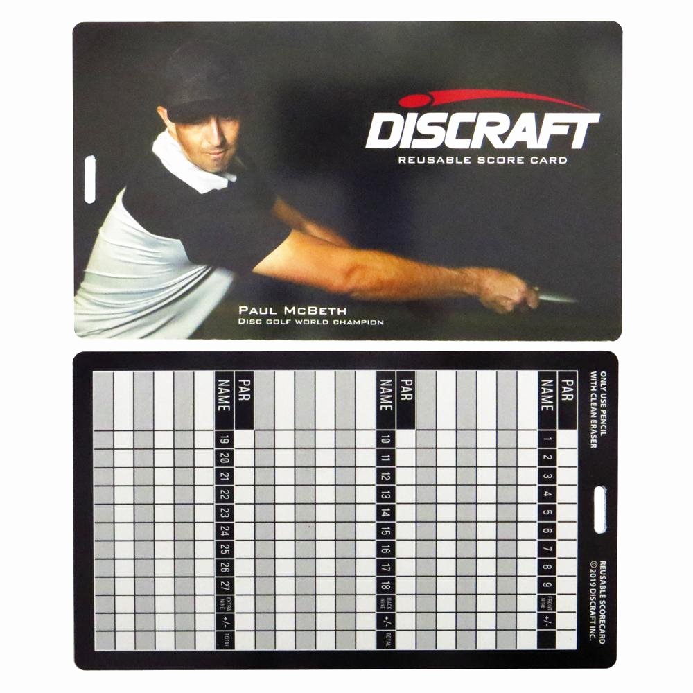 discraft reusable disc golf scorecard