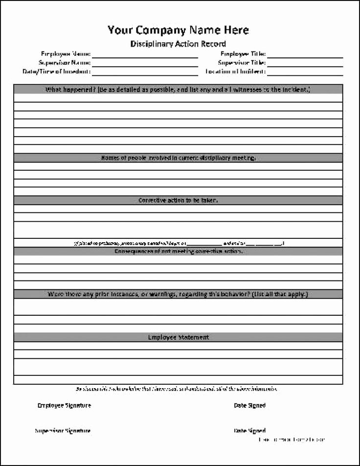 Disciplinary Action form Word Document Awesome 17 Best E forms Images On Pinterest