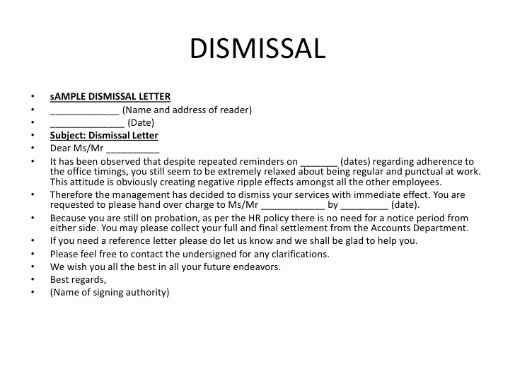 Dismissal Letter From Dental Office Unique Sample Dismissal Letter