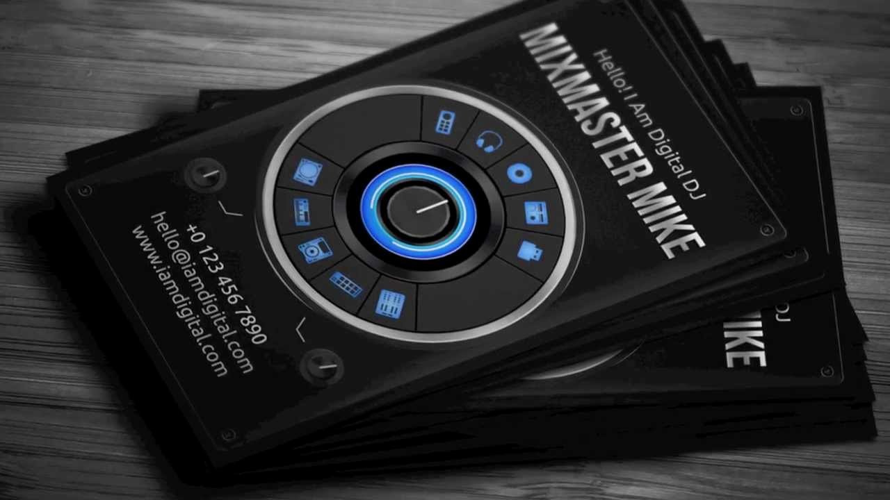 Dj Business Cards Templates Free Best Of Creative Digital Dj Business Card Template