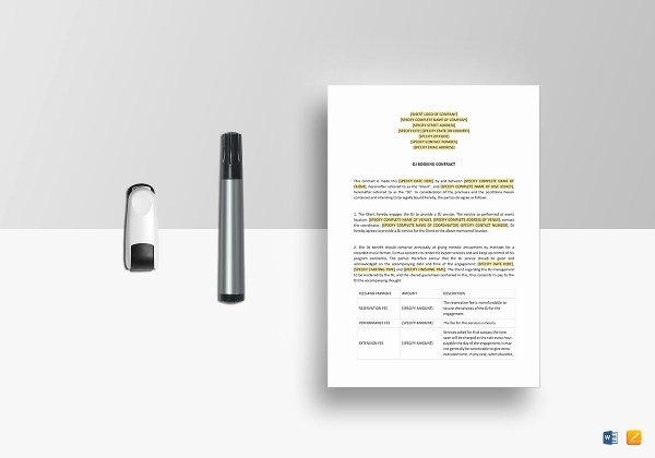 Dj Service Contract Template Fresh 16 Dj Contract Templates Pdf Word Google Docs Apple Pages