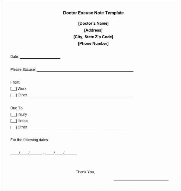 Doctor Note for School Absence Lovely 35 Doctors Note Templates Word Pdf Apple Pages Google Docs