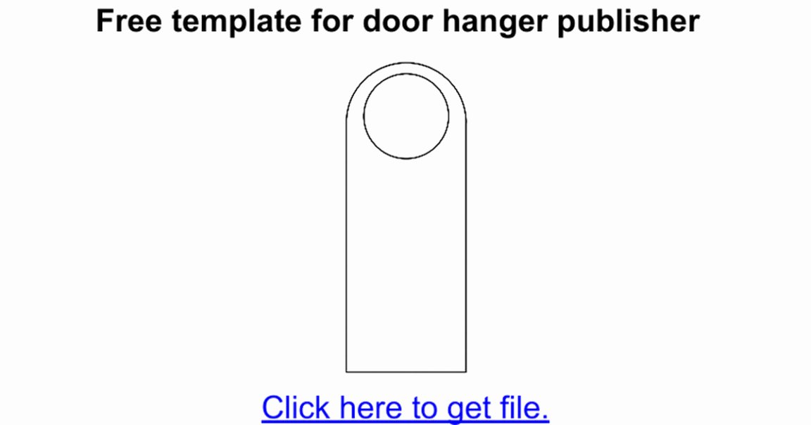 Door Hanger Template Psd Unique Free Door Hanger Template Publisher – Besttemplate