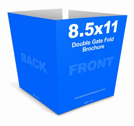 Double Gate Fold Brochure Template Awesome Double Gate Fold Brochure Mockup Cover Actions Premium