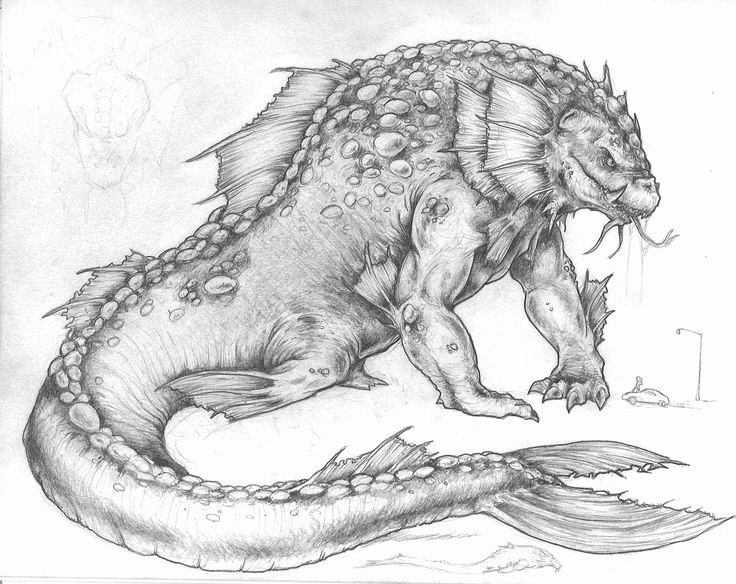 Drawings Of Sea Creatures New 130 Best Images About Sea Monsters On Pinterest