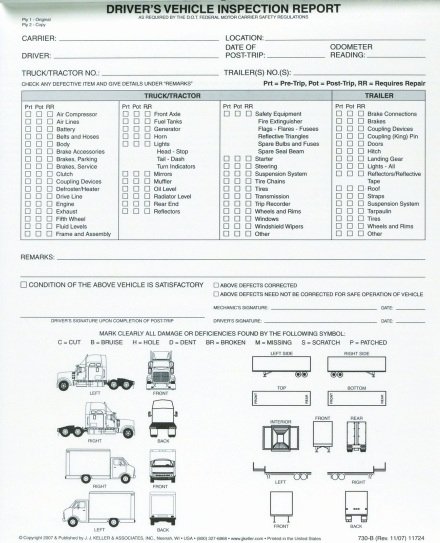 Driver Vehicle Inspection Report Pdf Awesome Driver Vehicle Inspection Reports Not Needed Defect