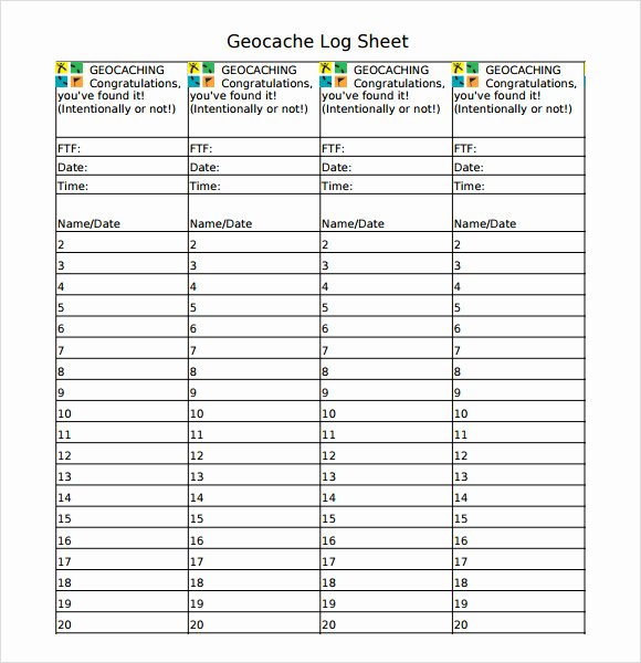 Drivers Log Sheet Template Awesome Free 13 Sample Log Sheets In Google Docs Google Sheets Ms Excel Ms Word Numbers