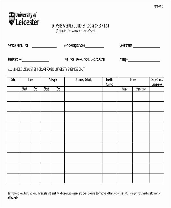 Drivers Log Sheet Template New 56 Printable Log Sheet Templates