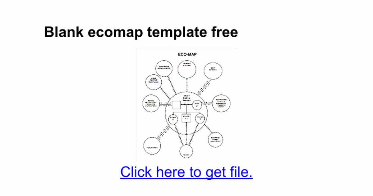 Ecomap Template for Word New Blank E Ap Template Free Google Docs