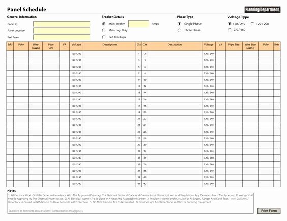 Electric Panel Schedule Template New Templates and Schedule Templates On Pinterest