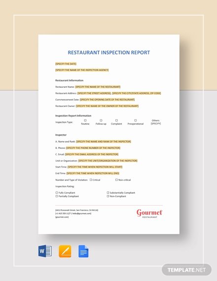Electrical Inspection Report Template Luxury 14 Inspection Report Templates Word Pdf