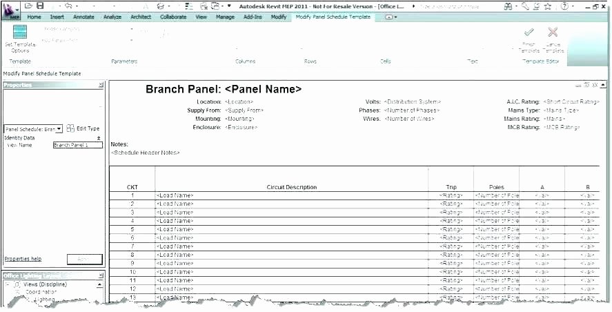 Electrical Panel Circuit Directory Template Lovely Distribution Board Schedule Template