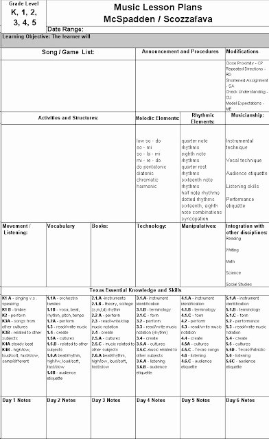 Elementary Music Lesson Plan Template Fresh 86 Best Images About Music Lesson Plans On Pinterest