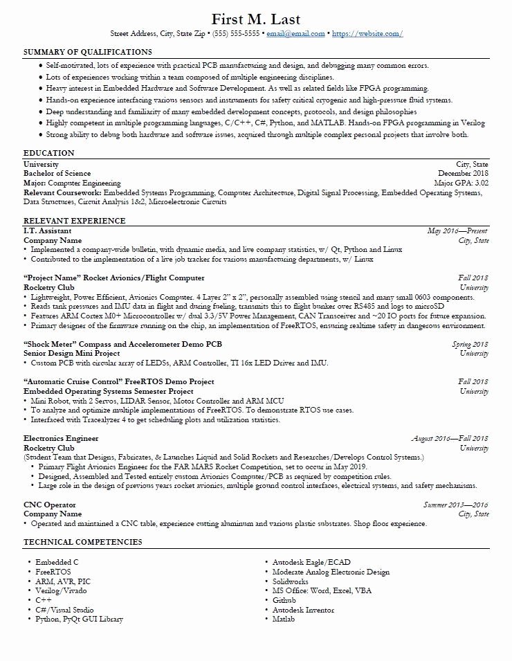Embedded software Engineer Resume New Pe Resume Critic Also Job Search Advice for aspiring Embedded Hardware software Engineer Ece