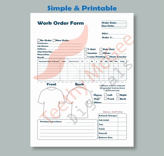 Embroidery order form Template New 12 Lovely Embroidery order form Template Maotme Life Maotme Life