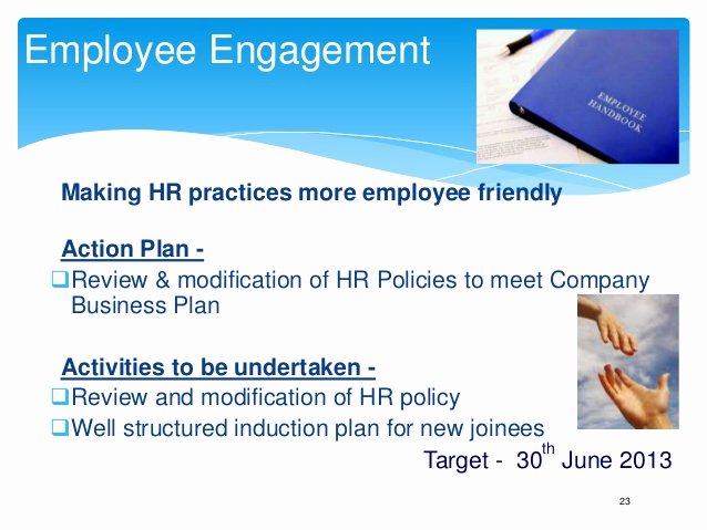 Employee Engagement Plan Template Beautiful Annual Business Plan Hr Template Play This In Slide Show Mode