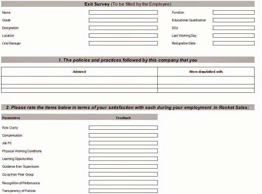 Employee Exit Interview form Elegant Employee Exit Interview Questions Template