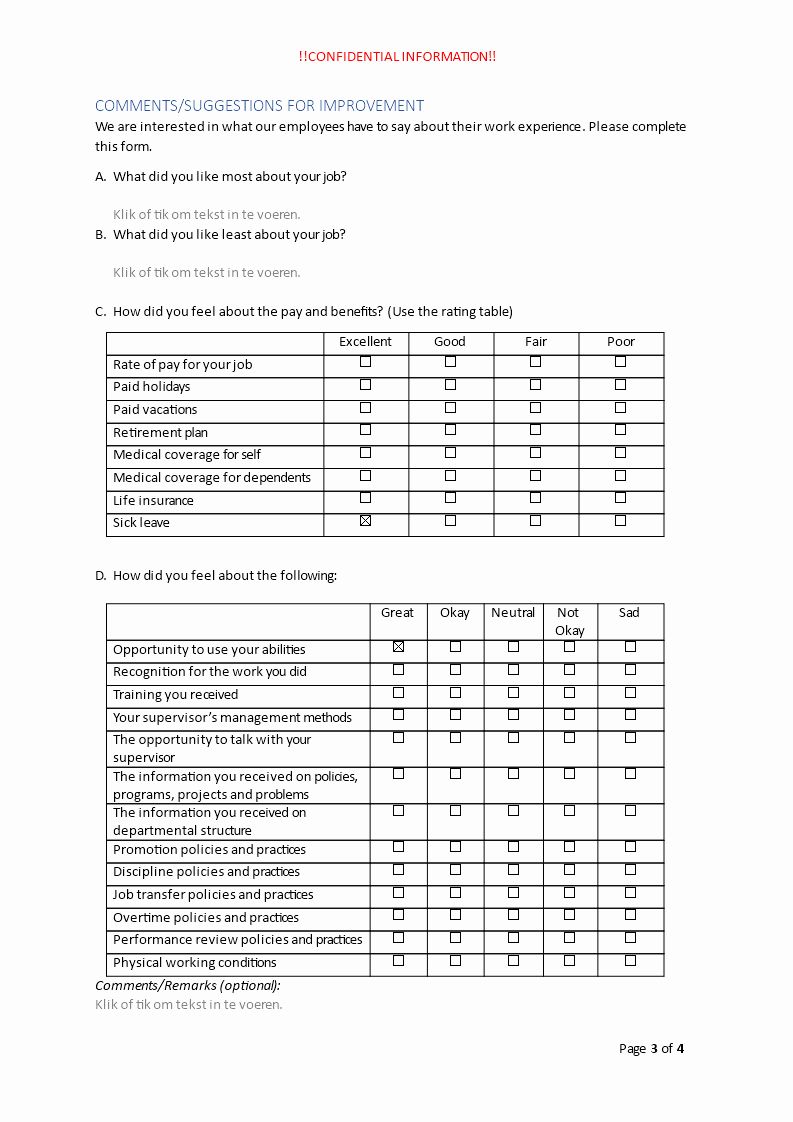Employee Exit Interview forms Luxury Free Employee Exit Interview form In Word format