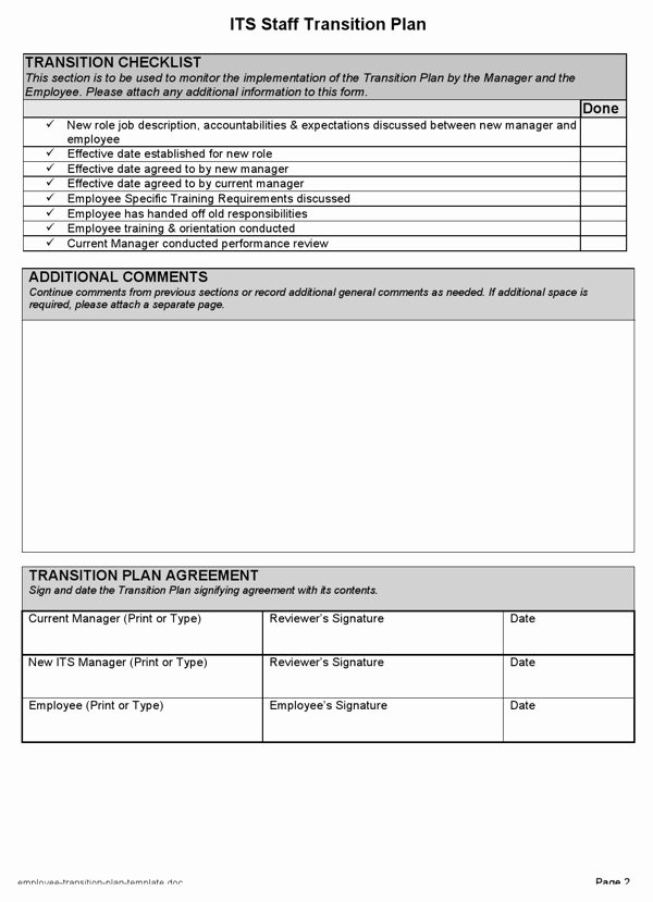 Employee Transition Plan Template Awesome Download Employee Transition Plan Template for Free