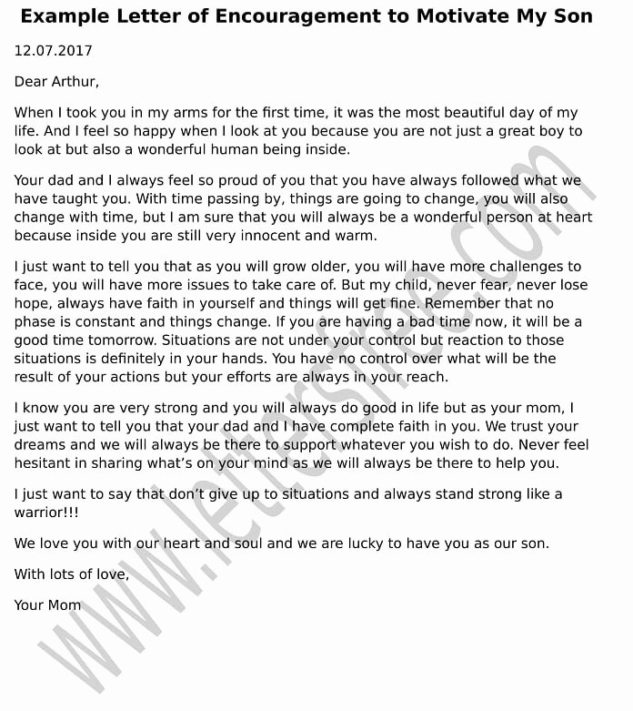 Encouragement Letters to A Friend Beautiful Free Sample Letters