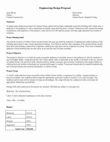Engineering Project Proposal Template Awesome 32 Sample Proposal Templates In Microsoft Word