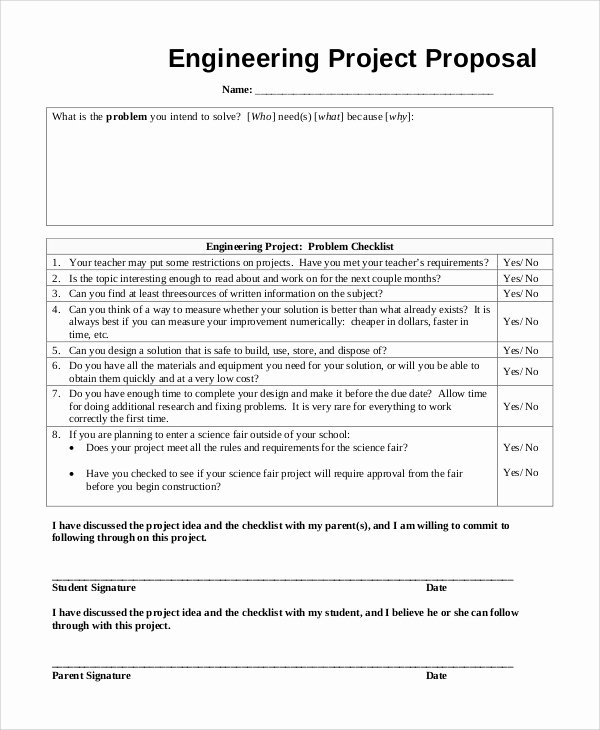 Engineering Project Proposal Template Lovely Sample Project Proposal 20 Documents In Word Pdf