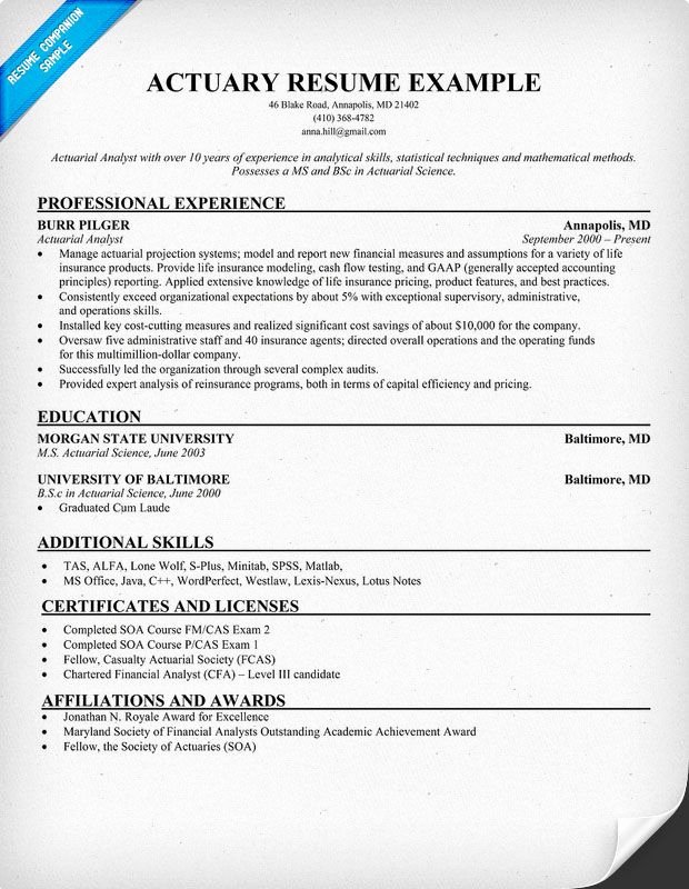 Entry Level Actuary Resume Beautiful Actuary Resume Resume Samples Across All Industries Pinterest