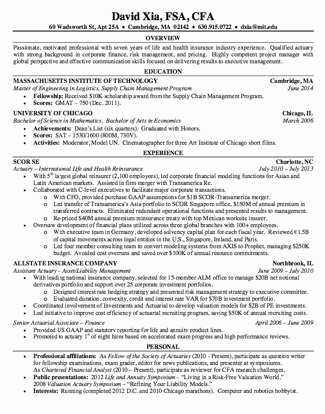 Entry Level Actuary Resume Beautiful Pin by Kirsten Kanootzen On Actuary