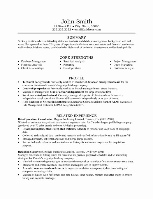 Entry Level Actuary Resume Beautiful top Insurance Resume Templates &amp; Samples