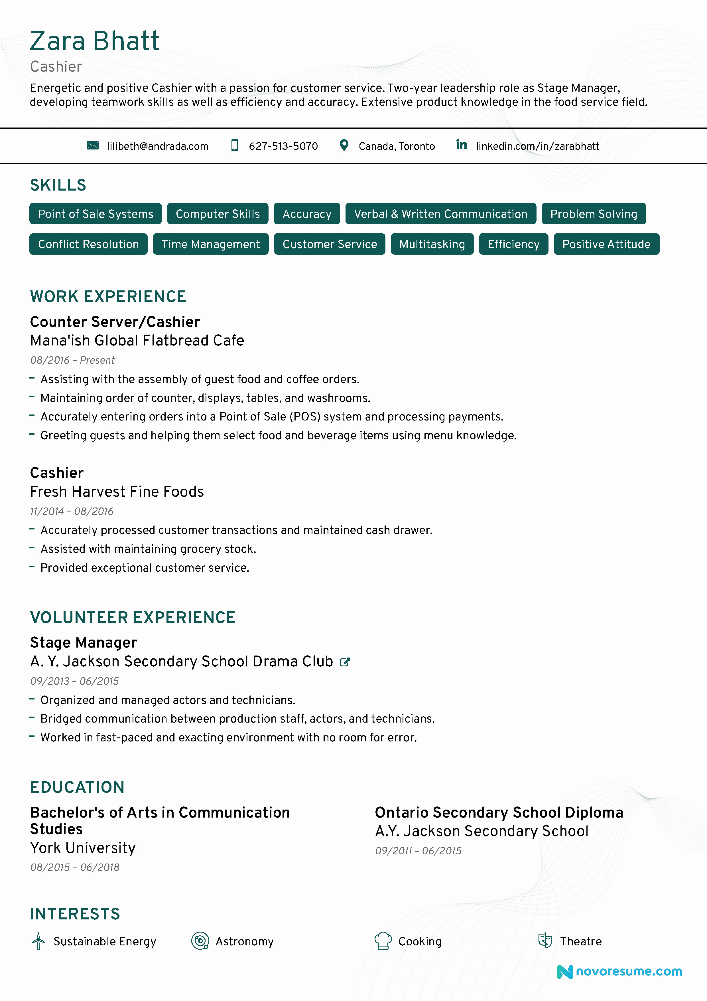 Entry Level Customer Service Resume Awesome Cashier Resume [2019] Guide &amp; Examples